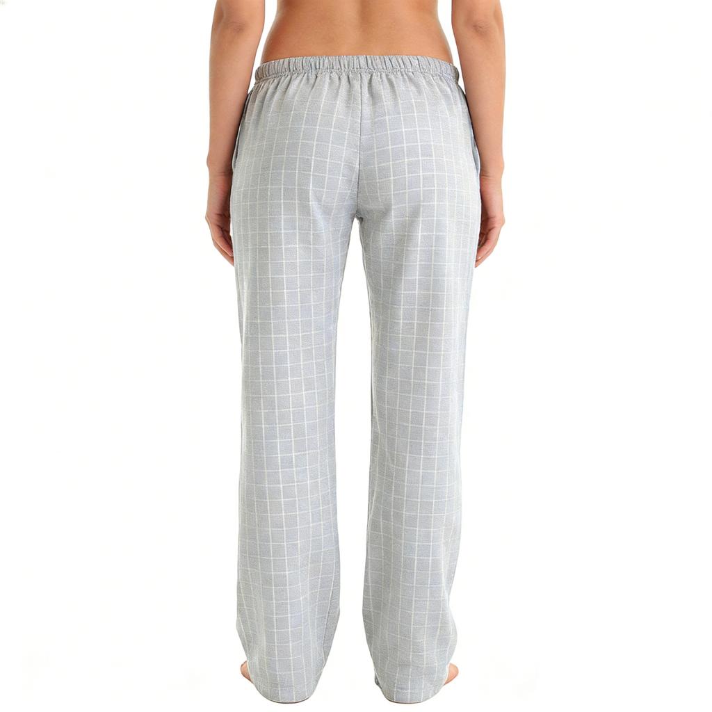 Womens Pajama Pants Sleepwear Casual Drawstring Elastic Waist Pants Comfy Straight Yoga Loose Trousers