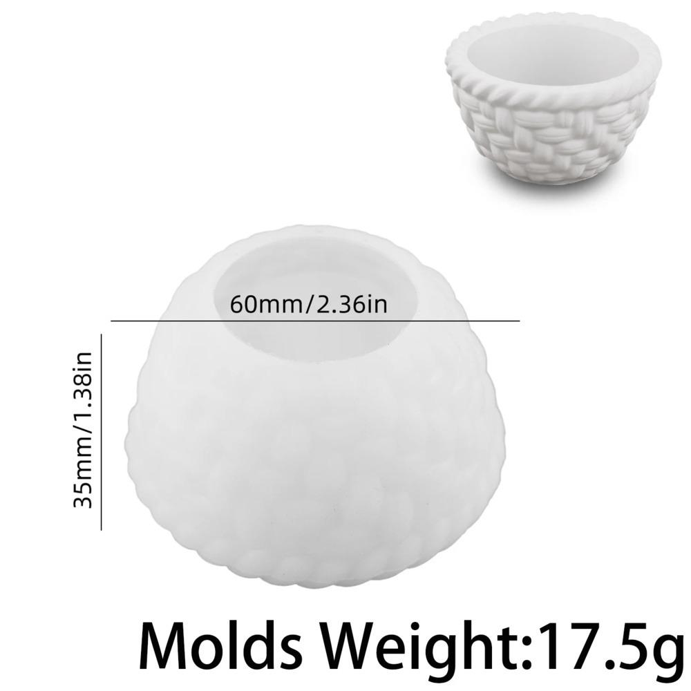 

Плетеная Корзина Горшок для Цветов Силиконовая Форма DIY Ручная Работа Чашка для Свечи Гипс Бетон Смола Коробка для Хранения Формы для Заливки Домашние Поделки Декор