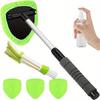 Telescopic Microfiber Car Window Cleaning & Defogging Brush Set