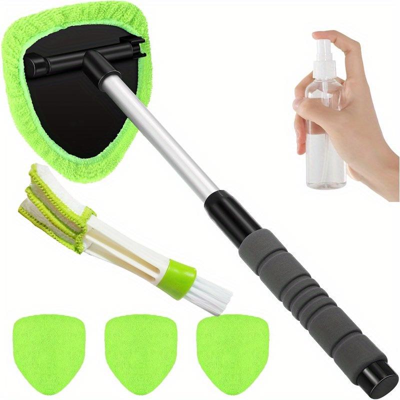 Telescopic Microfiber Car Window Cleaning & Defogging Brush Set
