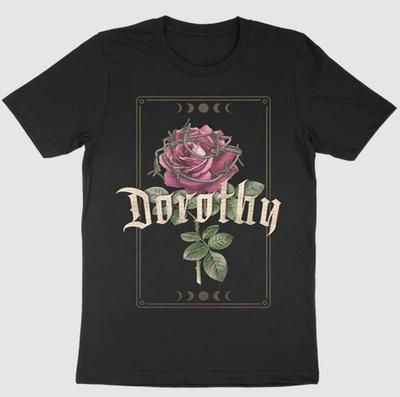 NEUES Dorothy Band T-Shirt Kurzarm Schwarz Alle Größen Hemd AL741