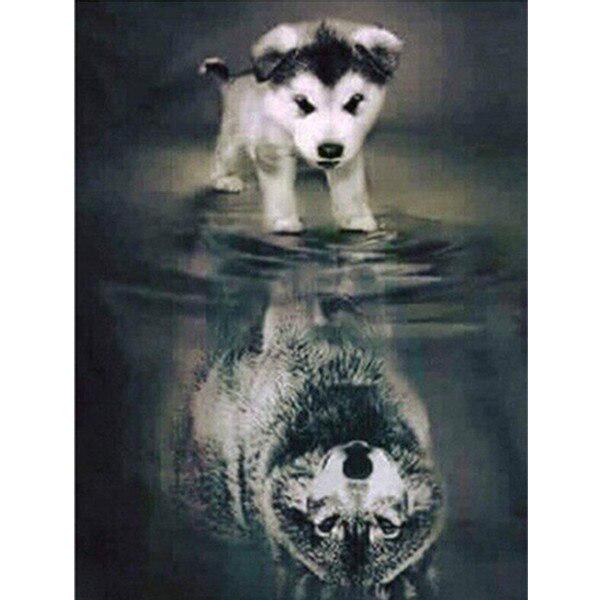 5D-Diamantgemälde, Sternenhimmel-Landschaft, runder Strass-Diamant, Stickerei, Landschaft, Kreuzstich