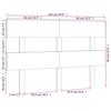 VidaXL Headboard 164x3x81 Cm Solid Pine Wood 819080