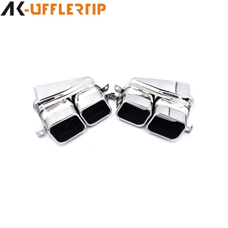 BMW 730Li/740Li/760Li Quad Outlet Square Tailpipe Upgrade with Modified Exhaust Pipe and Rear Lip