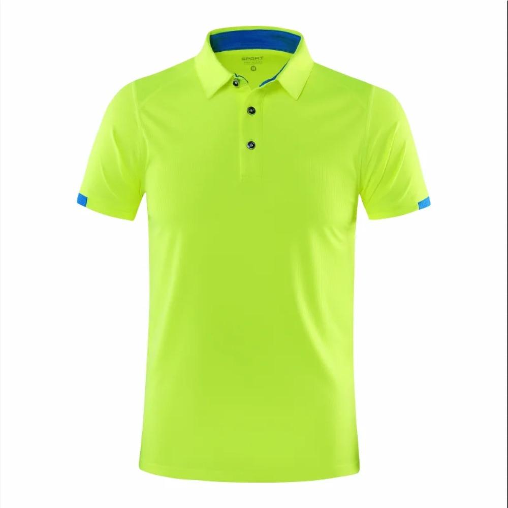 Lässiges Sport-POLO-Shirt mit Kragen, kurzärmelig, schnelltrocknend, Fahrradanzug, Fitnessanzug für Herren