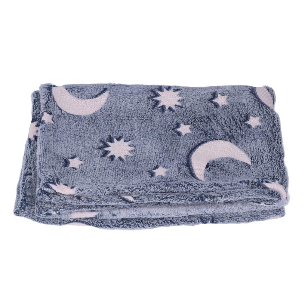Glowing Polyester Blanket Soft and Warm Fuzzy Blanket for Bed Sofa Couch All SeasonDusty Blue