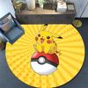 Pokémon Pikachu2,Round Area Rug,Carpet Rug for Living Room Bedroom Sofa Playroom Decor,Non-slip Floor Mat