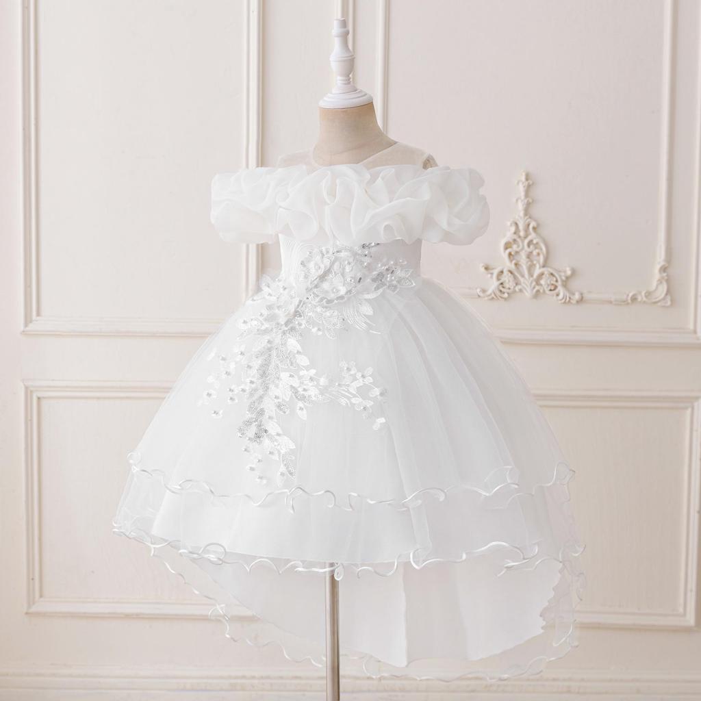 Children's Princess Embroidered Formal Piano & Party Dress