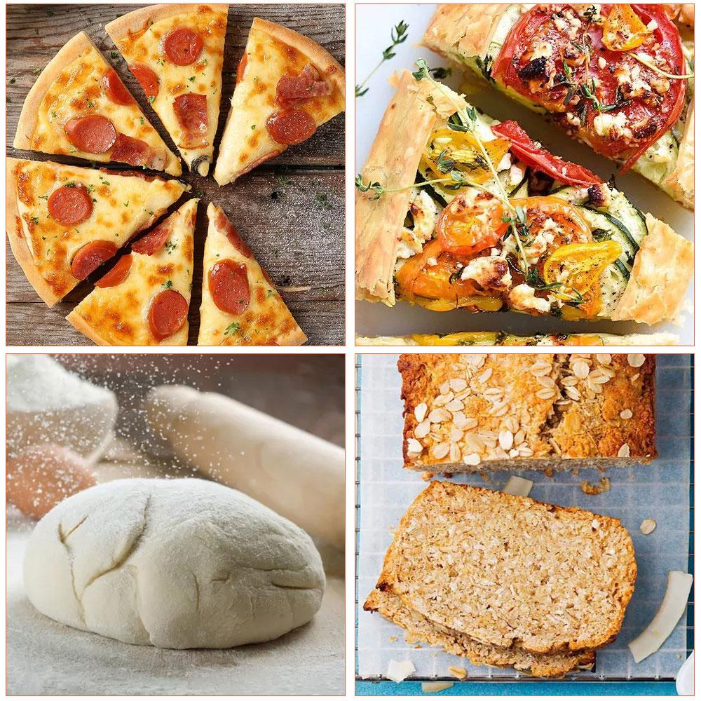 Stainless Steel Pizza Peel Round Pizza Spatula with Wood Handle Cake Lifter Transfer Tray Pizza Shovel for Baking Accessories