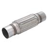 2.5x12in Car Exhaust Flexi Pipe Stainless Steel Particle Filter Repair Replacement
