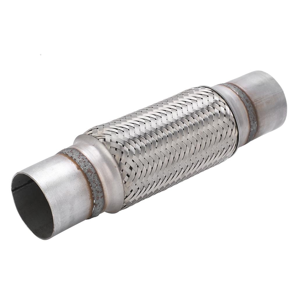 2.5x12in Car Exhaust Flexi Pipe Stainless Steel Particle Filter Repair Replacement