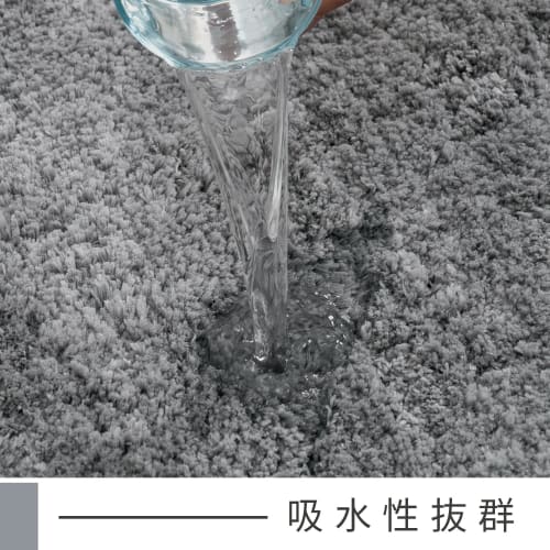 RECYCO Foot Mat, Antibacterial and Deodorizing, Solid Dark Gray, 50x80cm