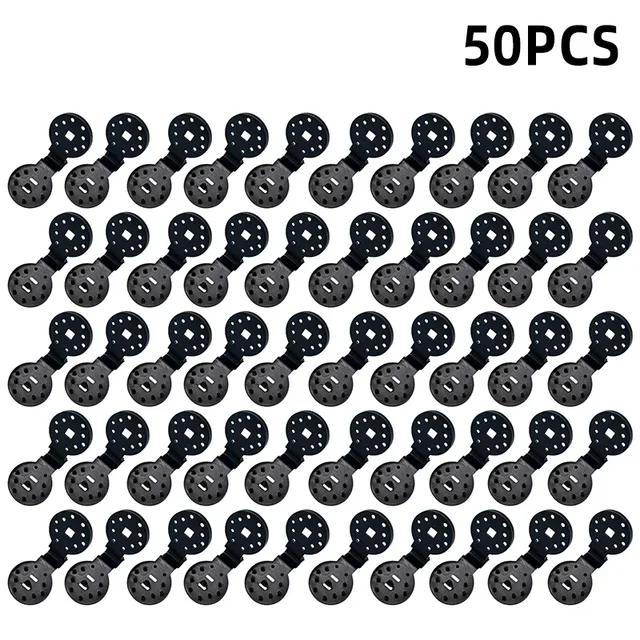 

50 шт., зажимы для теневой ткани, зажимы для теневой ткани, люверсы для сетчатого чехла, солнцезащитный крем, ткань в саду, на заднем дворе, фиксатор для теплицы 50PCS