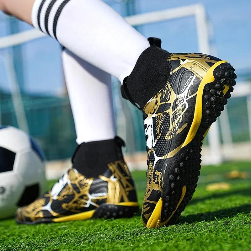 Professional Men's Soccer Football Shoes Breathable Anti-slip Men Sneaker Training High Quality Comfortable Lace Up Man Sneakers