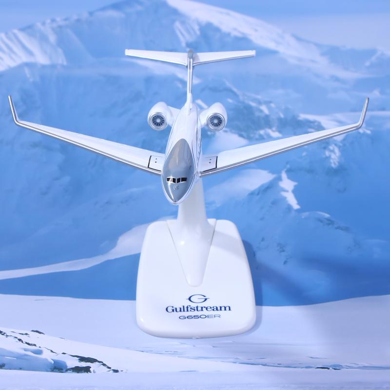 1 Stück Gulfstream G650 Flugzeug Diecast 1/200 Maßstab Flugzeugmodell Flugzeuge G650Er Flugzeugmodell Flugzeugmodell