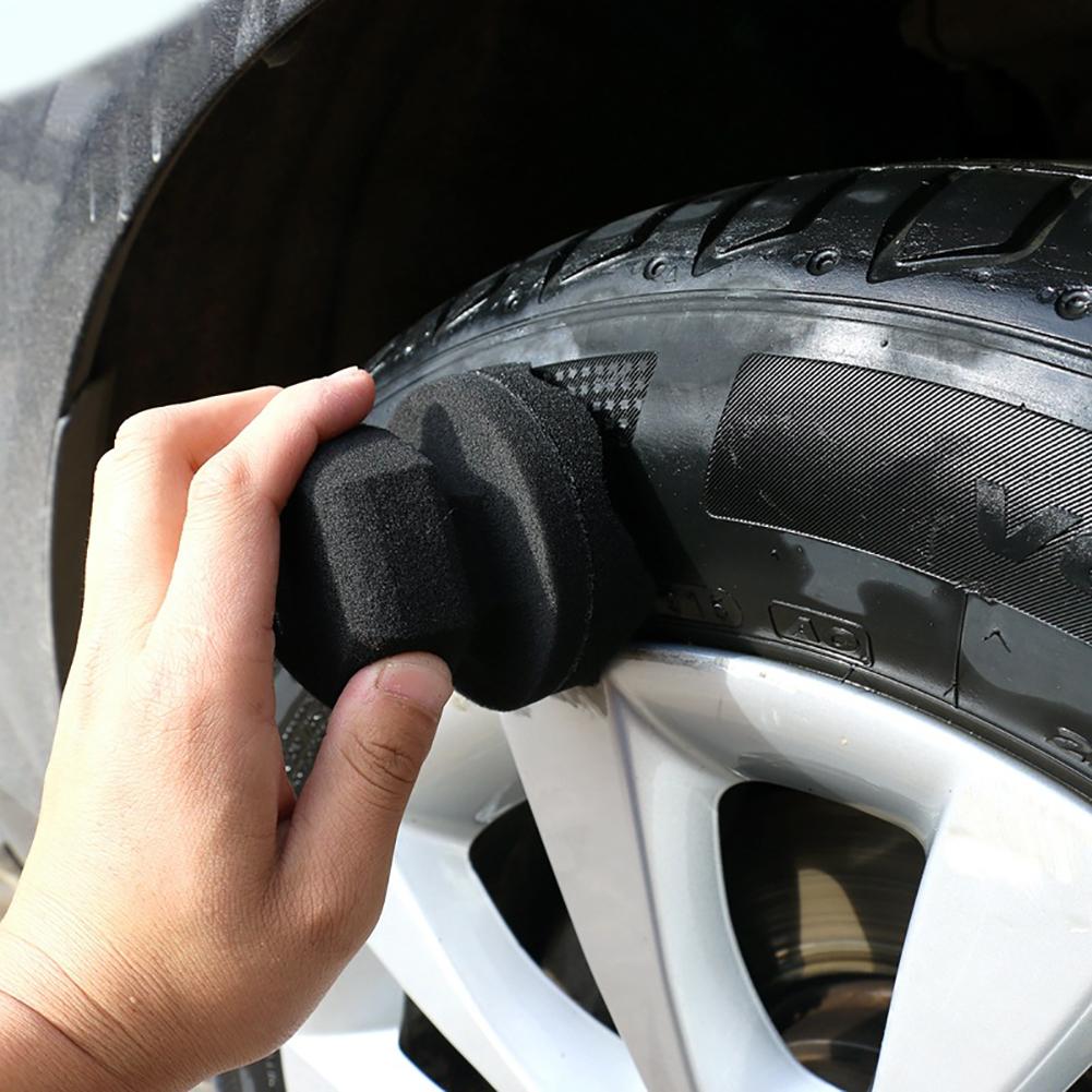 Professional Automotive Car Wheel Washer Tyre Tire Dressing Tools Hex Grip Applicator Handheld Tire Waxing Sponge
