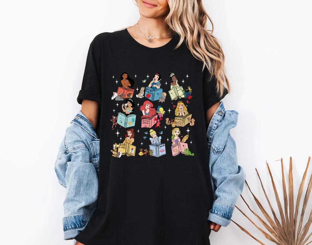 All Princess Magical Books Shirt Book Club Matching TShirt S