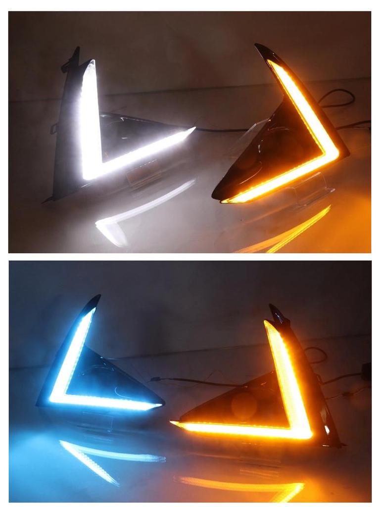 Front Bumper LED Daytime Running Lights for 2020-2025 Toyota Yaris L X Models