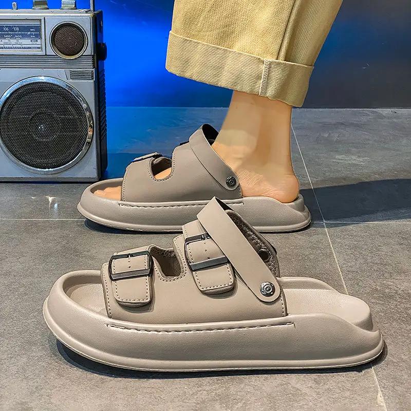 Fashion Anti-slip Male Shoe Beach With Platform Daily Use New Summer Low Price Descount Cheap Liquidation In Welcome Deal Men's Sandal