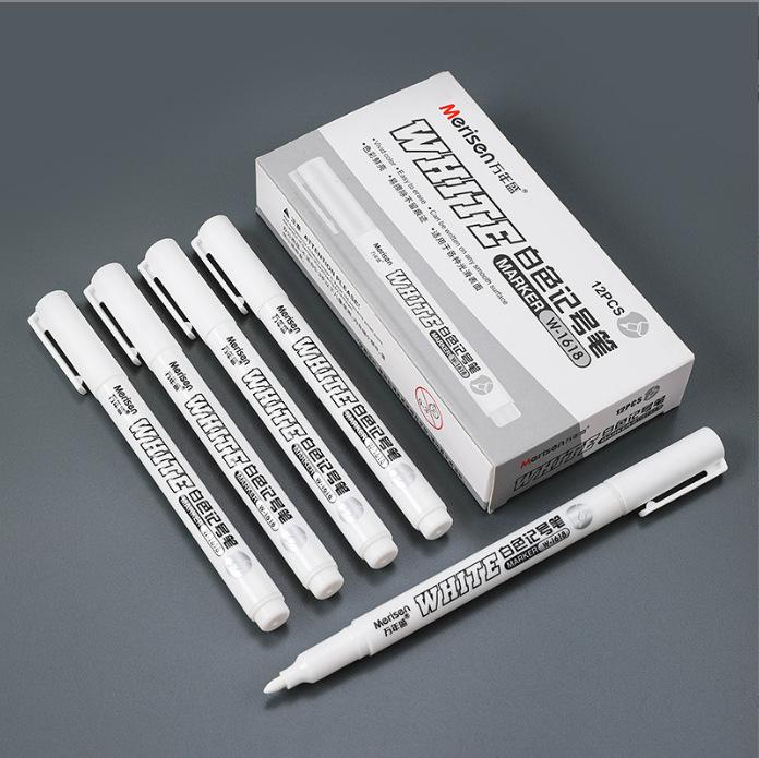 1/5 Packung Permanente Weiße Marker Stifte Schnelltrocknende Tinte Langlebige Spitze Für Kunst Handwerk Felsen Malerei Glas Metall Holz Markierung