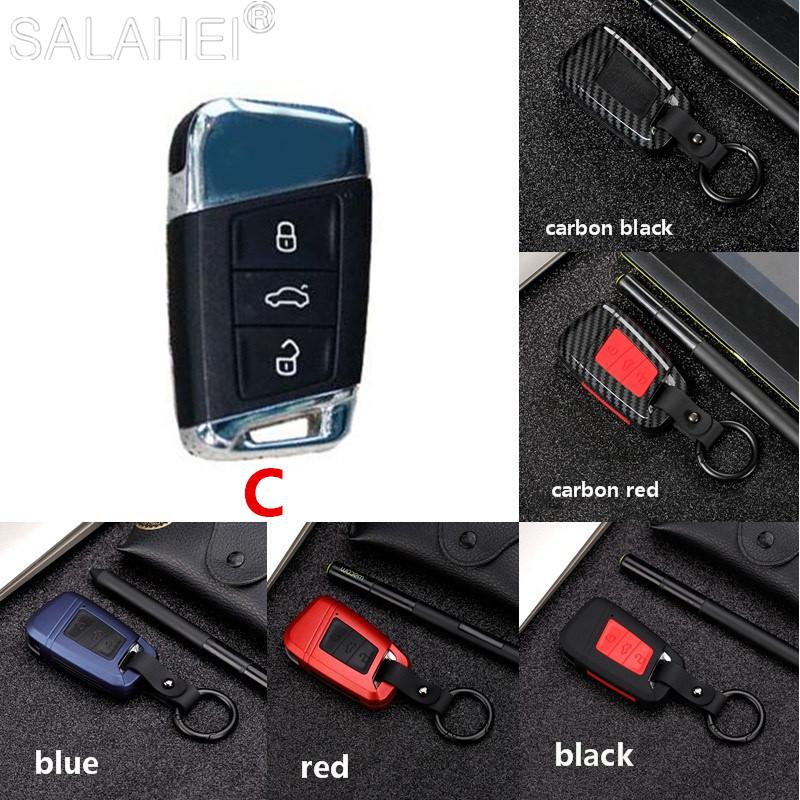 Car Key Case Cover For VW Volkswagen Polo Golf 4 5 6 7 T5 MK7 Tiguan Passat B6 B5 Skoda Octavia A5 A7 Seat Leon FR 2 Ibiza Ateca