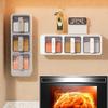 Seasoning Box Moisture Sealed Freshness Locked Container Wall Mounted Partitioned Storage Spice Jar for Kitchen