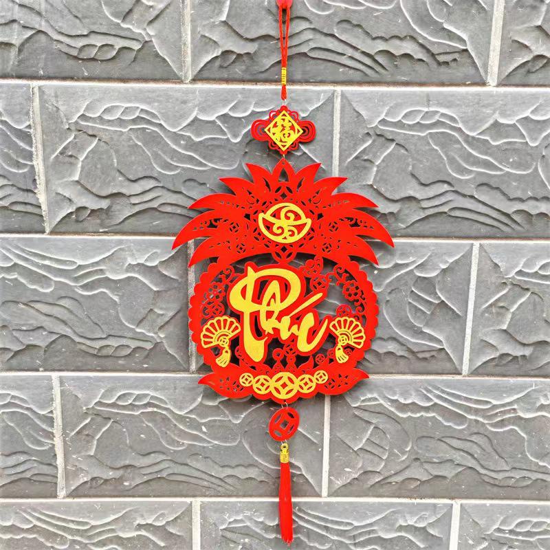 

Vietnamese Year Hanging Pendants With Tassel Window Door Party Hanging Ornament 2026 Spring Festival Home Decor Accessories