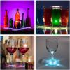 AHIIER 12 Pcs RGB Led Coasters - Multicolor Led Bar Coaster with 7 Colors, Bottle Lights and Sticker Lights for Party, Wedding, Bar