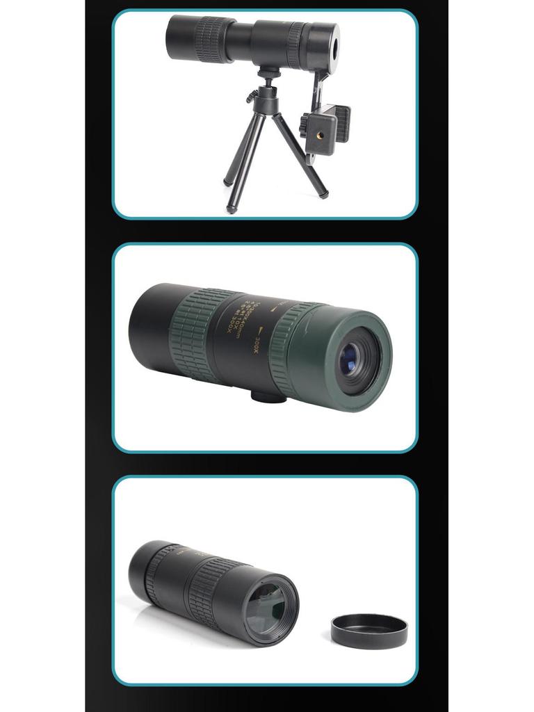 Universal Hawk 10-300x40 HD Variable Zoom Monocular Telescope for Mobile Photography