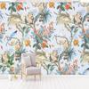 Mural Wallpaper 3D Retro Pastoral Rain Forest Flowers And Birds Art Wallpaper Living Room TV Sofa Background Wall Painting Papel De Parede