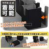 Toy God Trading Card Deck Case, Magnetic Removable Card Case, Leather Card Case Holder Storage (Black (with Dice Compartment))
