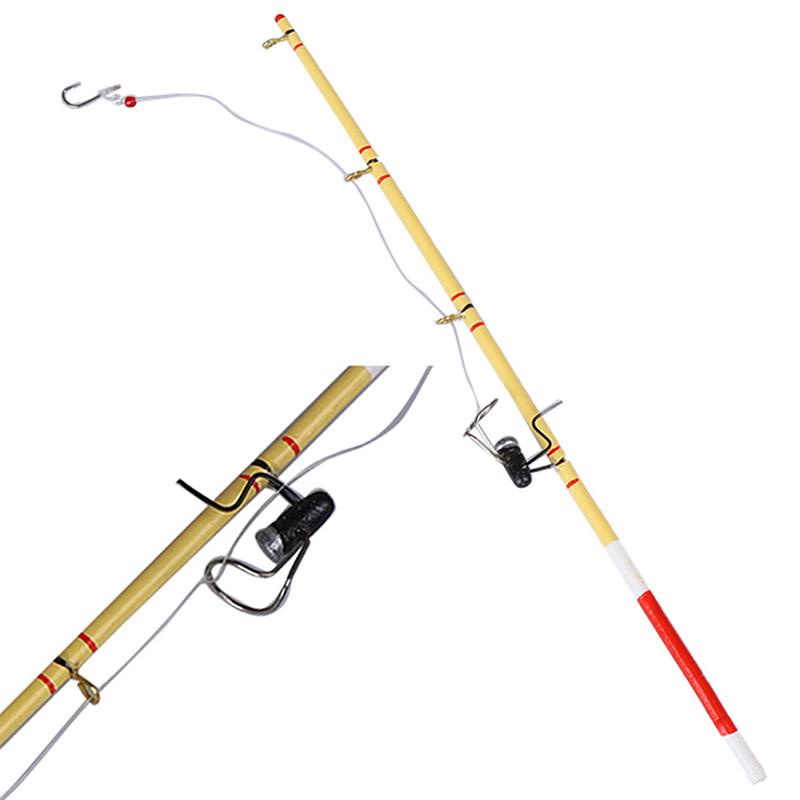 1Pc 1:12 Dollhouse Miniature Fishing Tool Model Toy Dolls House Fishing Rod Pole