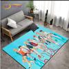 Alfombra de Área Más Nueva de Kpop Bangtan Boys BTS Alfombrilla de Piso para Juegos Infantiles Alfombra Decorativa Más Nueva con Patrón 3D para Sala de Estar