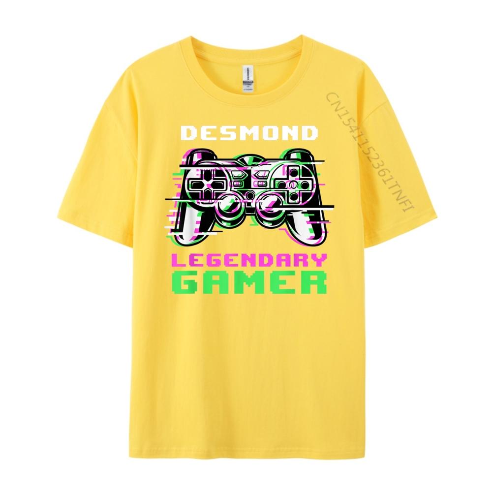 Desmond Legendary Gamer Personalized Clothing Mens T Shirt Graphic Shirts Funny T Shirts