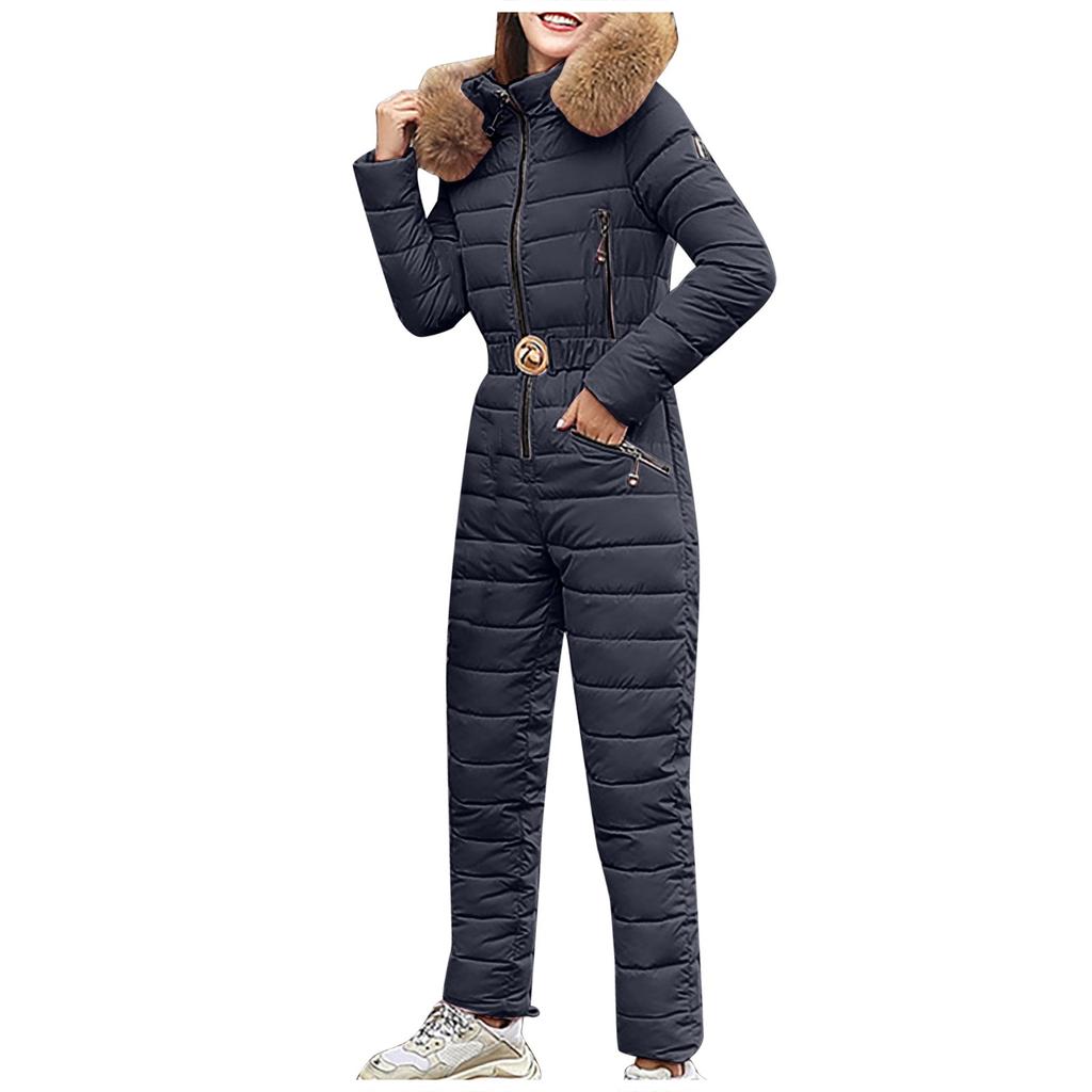 Women Winter Warm  Hooded Thick Warm Slim Jacket Long Overcoat Coat