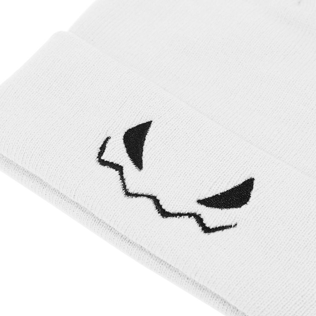 Men And Women Halloween Little Devil Embroidered Knitted Hats Funny Wool Pullover Hats