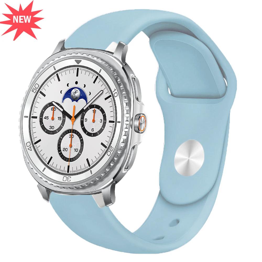 Watch Band For Samsung Galaxy Watch 6 Strap Replacement Silicone Bracelet Correas For Samsung Galaxy Watch 8 Classic 46mm