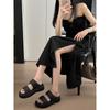 Comfortable shoes for stepping on shit~ Platform-soled bread sandals for women's outer wear 2025 summer new outer wear casual open-toed slippers fo
