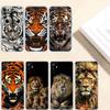Animal Tiger Lion Transparent Phone Case for Samsung Galaxy A04 A04S A14 A23 A34 A54 M23 M33 M52 M53