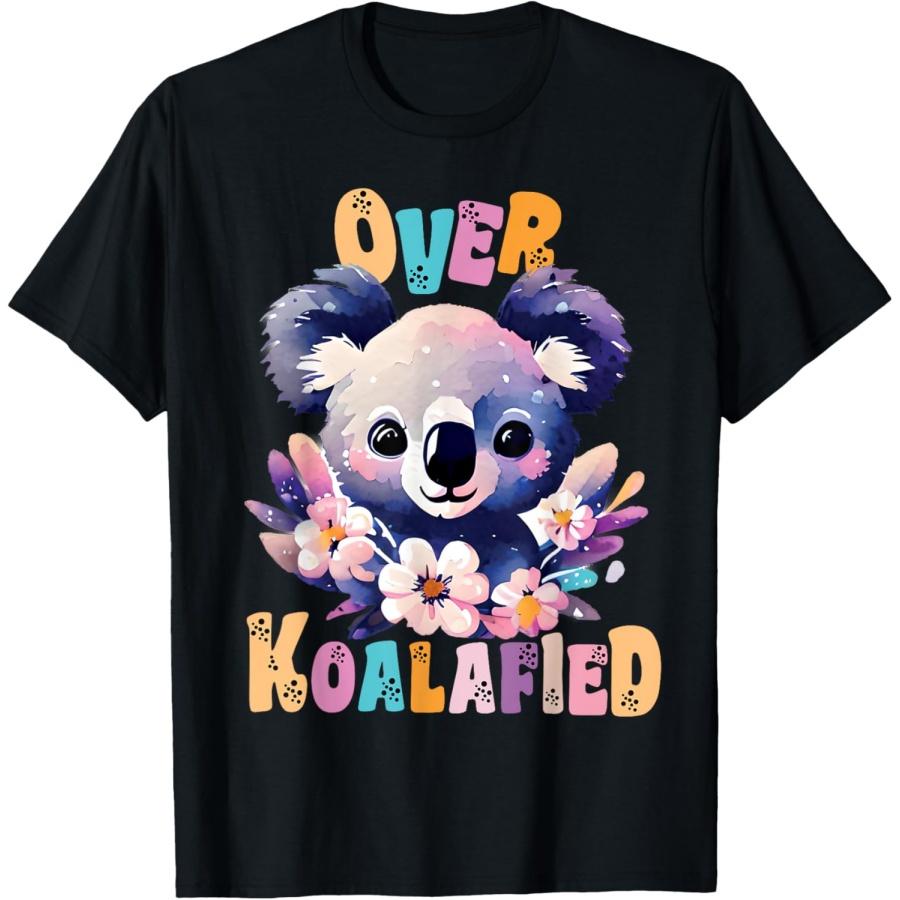 Over Koalafied Cute Colorful Koala bear For Men Women Kids T-Shirt XXXXXL чёрный