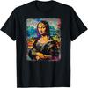 Abstract Graffiti Art Leonardo Da Vinci Art Mona Lisa T-Shirt(19)
