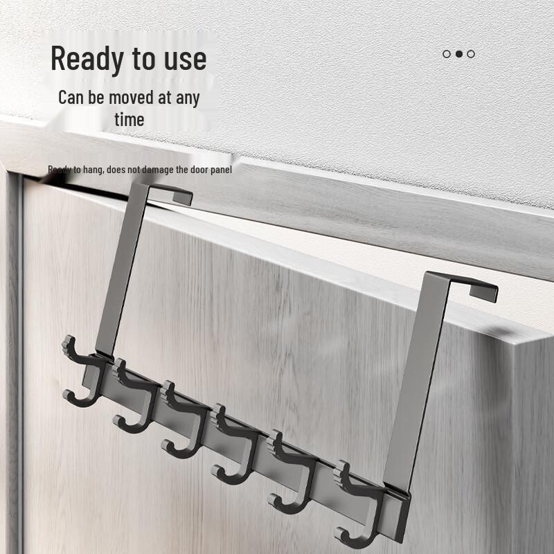 No-Drill Over-the-Door Coat Rack & Storage Hook