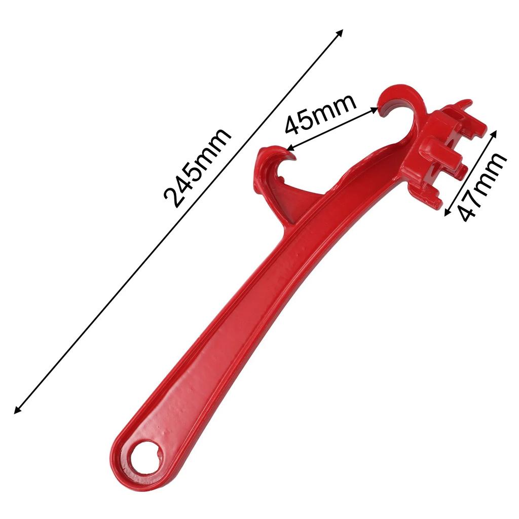 Multi Function 3 In 1 Bung Wrench and Bucket Opener Tool Designed for 55 Gallon Drums and Paint Containers with Ergonomic Handle