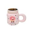 Creative Personality Mirror Ceramic Cup Small Monster Suit Mug Girl Cute Cup High Looking Water Cup Cartoon