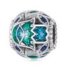 WOSTU 925 Sterling Silver Hand of Fatima Series Charm Demon Eye Bead Pendant Fit Original Bracelet Necklace DIY Jewelry