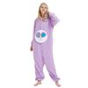 Soft Heart Bär Fleece Jumpsuit, Gemütlicher Winter Einteiler Pyjama für Erwachsene, Tier-Themen Kigurumi Nachtwäsche mit Kapuze, Perfekte Loungewear Halloween Geschenk