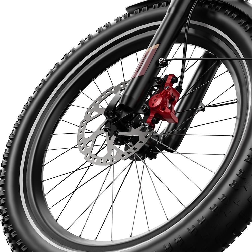 Vélo électrique Onesport OT30 Pro 20" Moteur 500W Vélo cargo électrique pliable Shimano 7 vitesses Freins à disque doubles 48V 18AH Charge maximale 180 kg