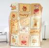 Cotton Towel Blanket, Bedspread, for Beds Sofa, Cartoon, High Quality, 150*200 Cm