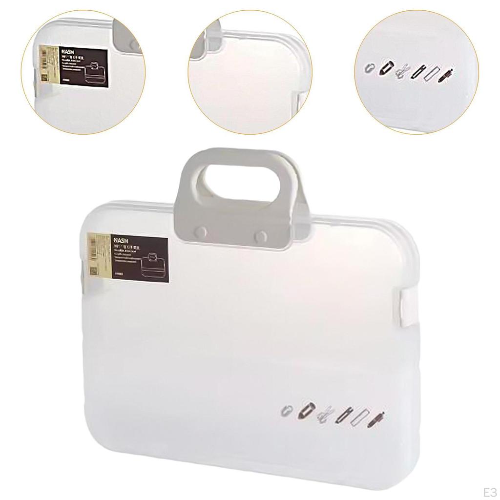 A4 File Storage Box for Office Use with Snaps Documents And Drawings