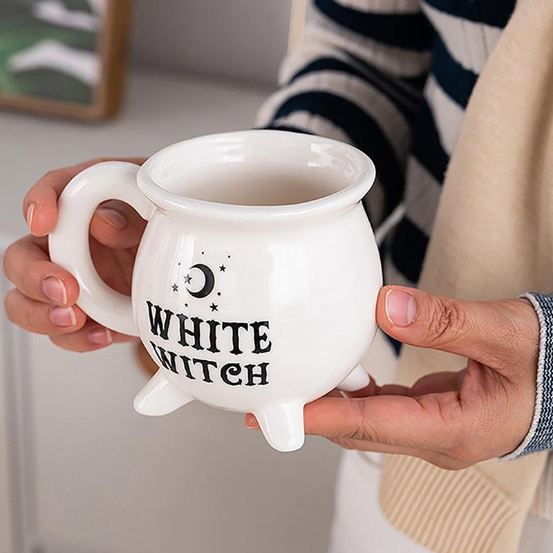 Halloween Wizard Magic Jar Ceramic Mug Decorative Ornament Pumpkin Ghost Afternoon Tea Breakfast Milk Cup Halloween Gift